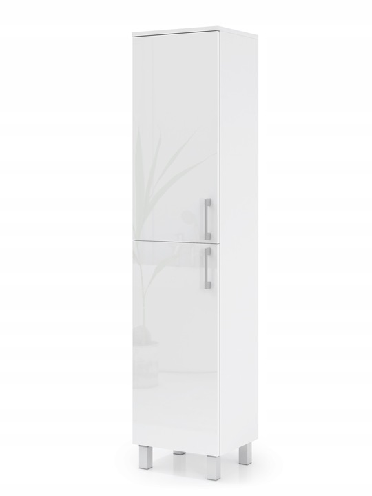 SŁUPEK ŁAZIENKOWY WYSOKI 40CM BIAŁY POŁYSK AKRYL