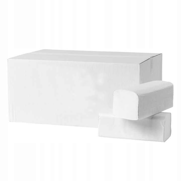 Ręcznik Papierowy ZZ BIAŁY 3000 szt do podajnika Składane 100%