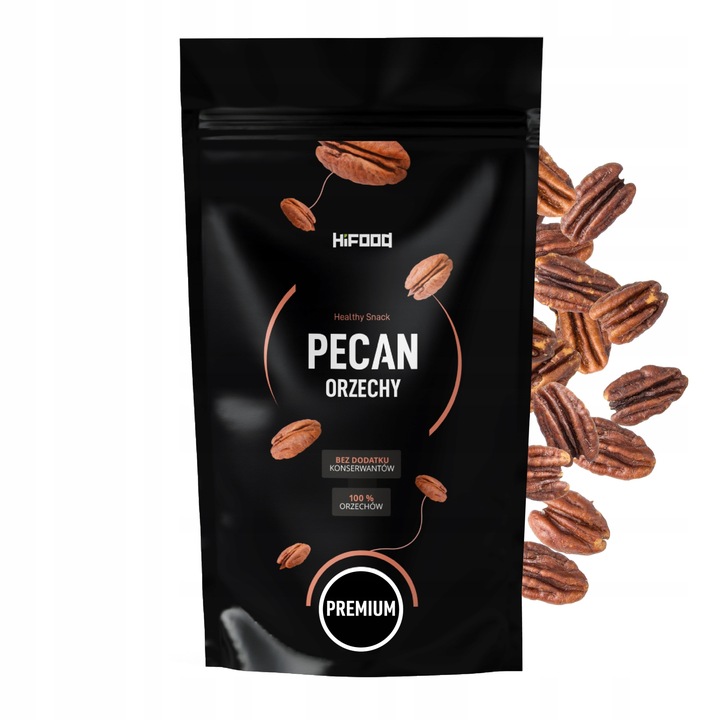 Orzechy Pecan Pekan Wysoka Jakość 1000g 1kg HiFood Naturalne Zbiór