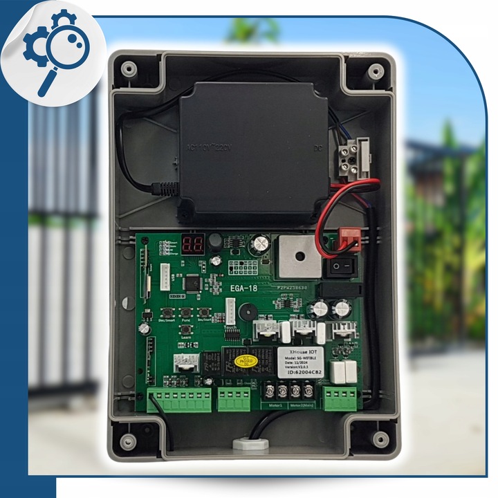 Zestaw do Bramy Dwuskrzydłowej DE200 2x2m 300kg WiFI Fotokomórka 4xPilot