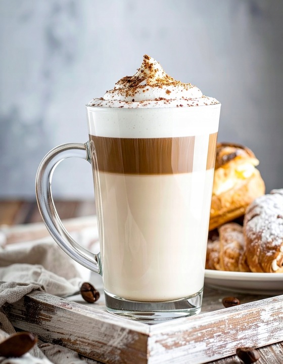 SZKLANKI DO KAWY LATTE Macchiato +ŁYŻECZKI ZESTAW
