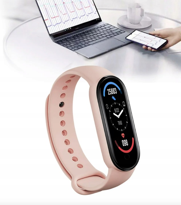 SMARTWATCH SMARTBAND ZEGAREK OPASKA SPORTOWA M7 APLIKACJE PL KROKOMIERZ ITP