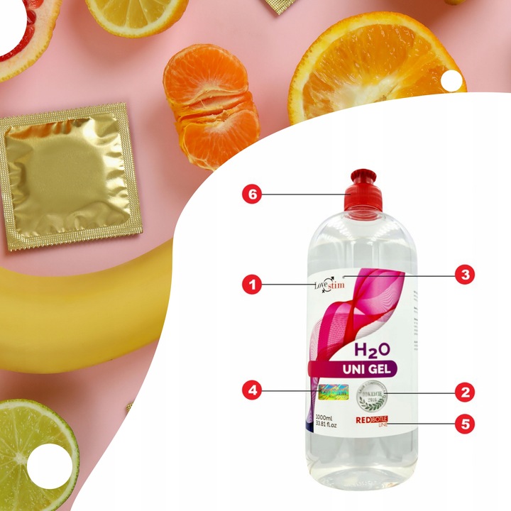 H2O UNI 1000ml wodny lubrykant waginalno analny