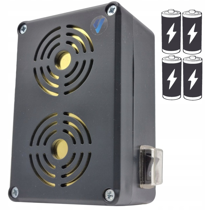 BATERYJNY ODSTRASZACZ GRYZONI KUN SZCZURÓW MYSZY NA BATERIE OB2 VIANO