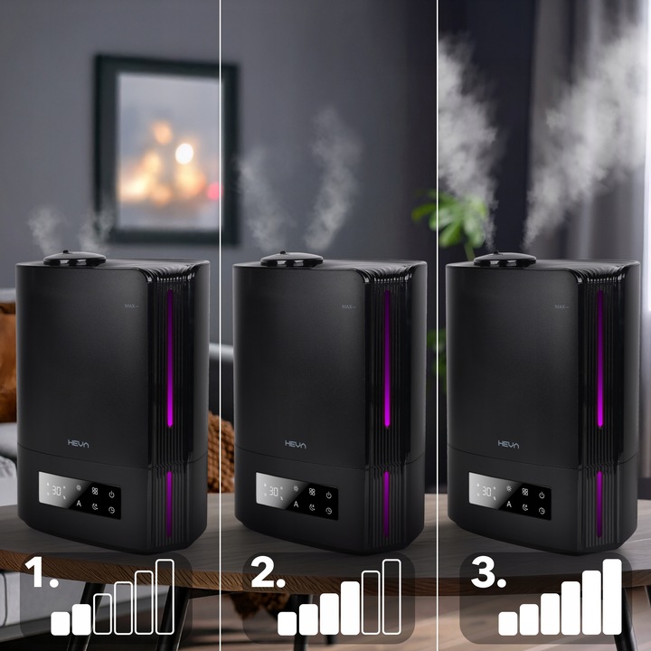 Nawilżacz powietrza WYDAJNY HIGROSTAT AROMATERAPIA DUŻY XL 5l dysza