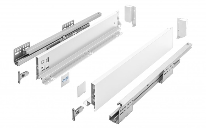 SZUFLADA GTV AXIS PRO 250A1 NISKA L250 H84 BIAŁA CICHY DOMYK WYSUW