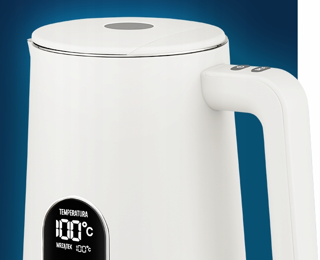 Biały Czajnik elektryczny RAVEN 1,5 W 1800 W