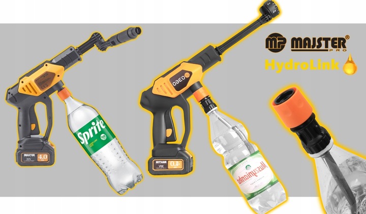 Myjka Ciśnieniowa MP0360 Akumulatorowa elektryczna na baterie 2x4Ah