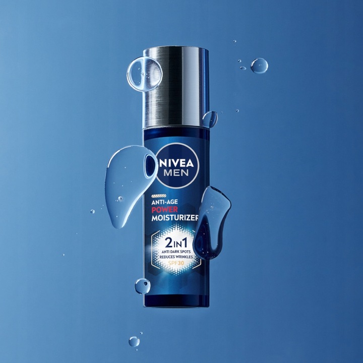 NIVEA MEN ANTI-AGE POWER Nawilżający krem do twarzy SPF 30, 50 ml