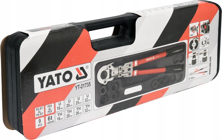 YATO PRASKA ZACISKARKA RUR PEX-AL-PEX MATRYCE U TH