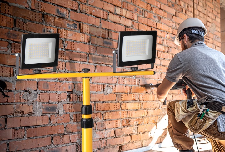 HALOGEN LED STATYW budowlany roboczy naświetlacz