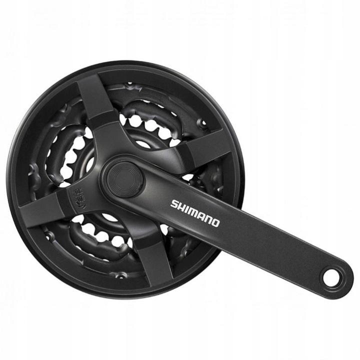 Korba rowerowa mechanizm korbowy SHIMANO FC-TY301 48x38x28 170 z osłoną