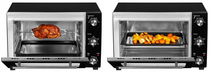 PIEKARNIK ELEKTRYCZNY 48L ROŻNO + GRILL + TERMOOBIEG WOLNOSTOJĄCY