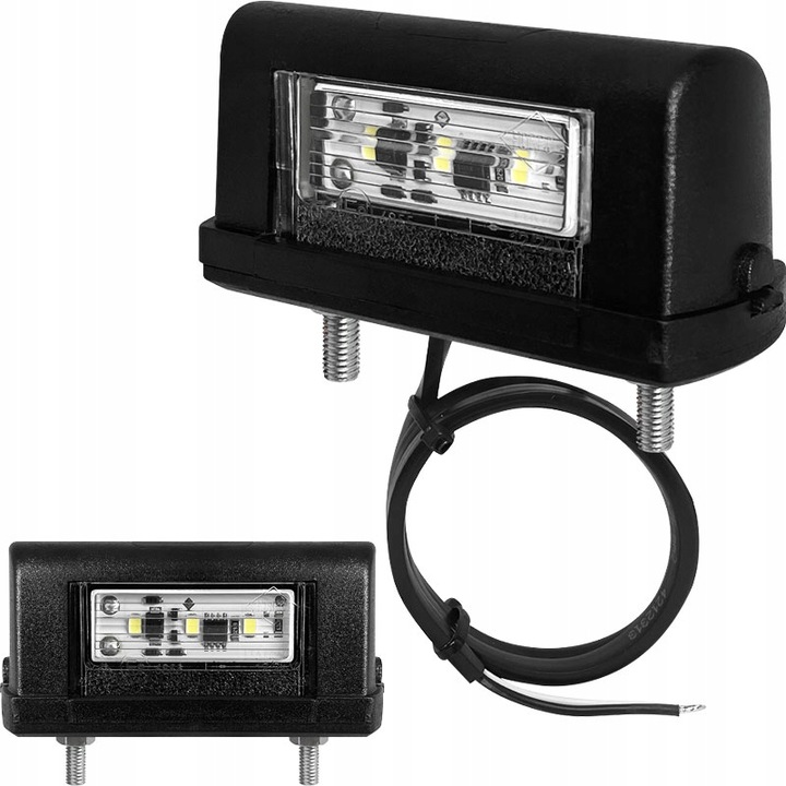 LAMPKA PODŚWIETLENIA TABLICY REJESTRACYJNEJ PRZYCZEPY 2SZT ZESTAW LEDOWA