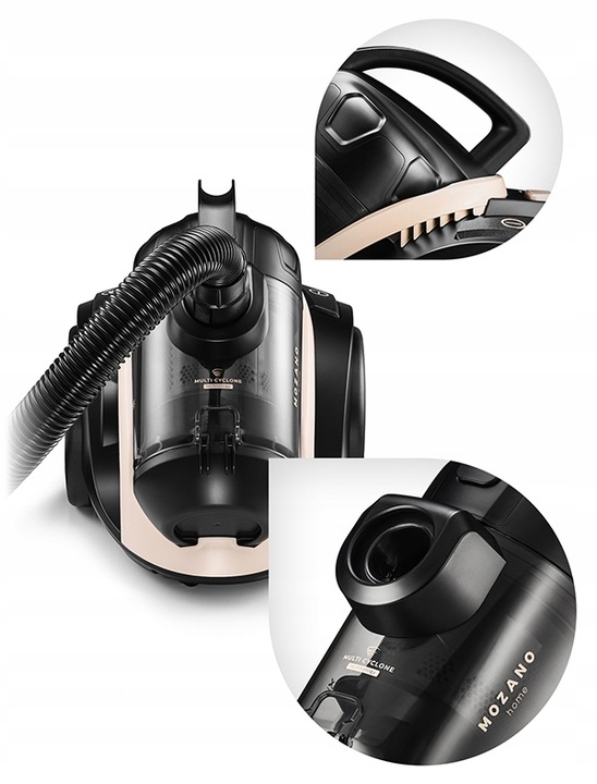 ODKURZACZ BEZWORKOWY 4000W CYKLONOWY TURBOSZCZOTKA FILTR HEPA 15w1 MOZANO