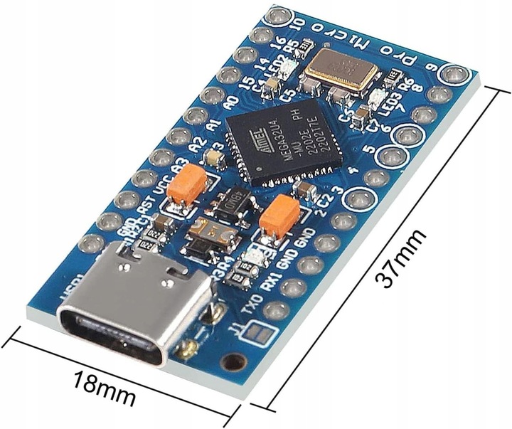 Moduł PRO Micro ATmega32U4 Zgodny z Arduino Leonardo USB-C