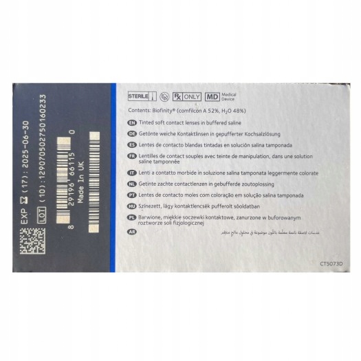 Soczewki Biofinity 3 szt. moc -1,75 BC 8,6