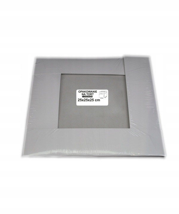 Pudełko Karton na TORT z Okienkiem 5 szt. 25x25x25