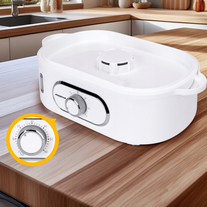 Parowar Aigostar 12 l biały 900 W