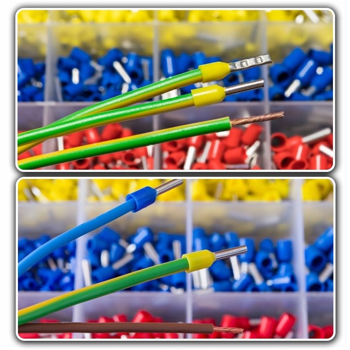 ZACISKARKA PRASKA DO KONEKTORÓW Szczypce PRZEWODÓW KABLI 1200 szt. +