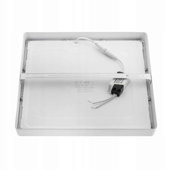 3x PANEL plafon sufitowy LED NATYNKOWY KWADRAT 24W 2160lm Niemruga CCD SLIM