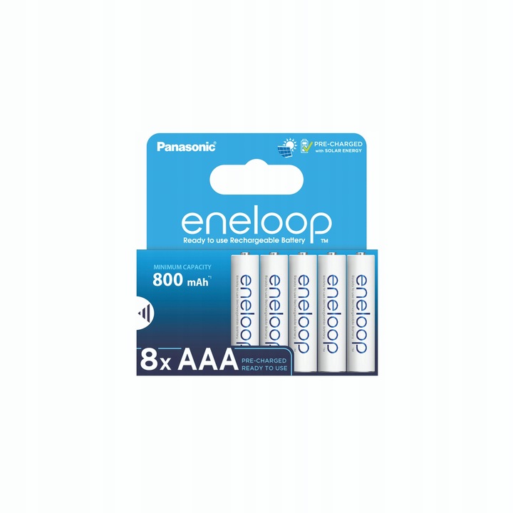 Akumulatorki NiMH AAA 800 mAh eneloop 8 Szt.