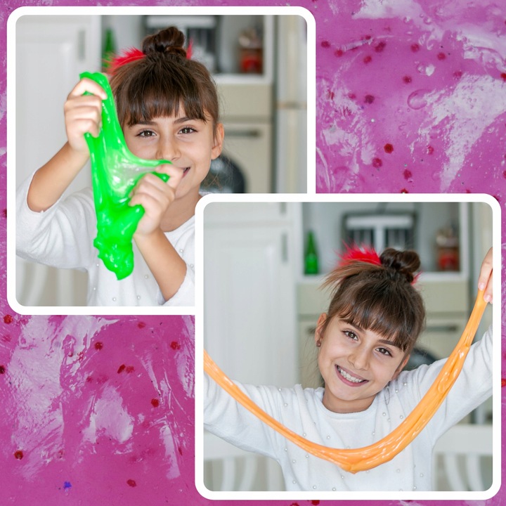 ZESTAW SLIME DO ROBIENIA GLUTÓW WIELKI KREATYWNY 120w1 BOX FABRYKA PREZENT