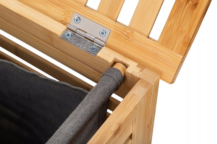 Kosz na pranie bambusowy jednokomorowy BAMBOO 40x40x60cm