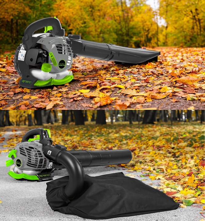 DMUCHAWA SPALINOWA OGRODOWA ODKURZACZ z ROZDRABNIACZEM LIŚCI AG078