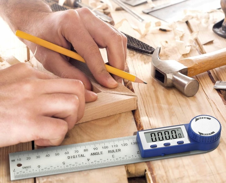 Kątomierz Elektroniczny Cyfrowy 200mm 360°