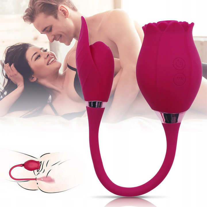 Powietrzny Wibrator Damski Stymulator Ssący Róża