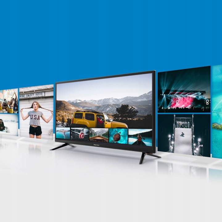 Telewizor 32" Cabletech DVB-T2 H.265 HEVC 3xHDMI 2xUSB