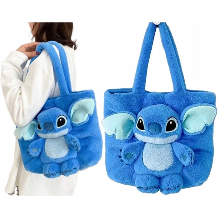 TOREBKA PLUSZAK STICH STITCH MASKOTKA PLUSZOWA TOREBECZKA NA RAMIĘ DZIECI