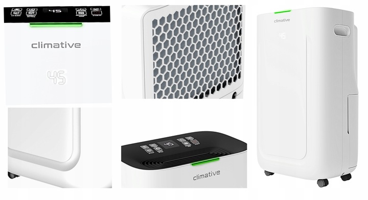 Osuszacz powietrza 20l oczyszczacz 2w1 Silent UV ION WiFi HEPA do 50m²