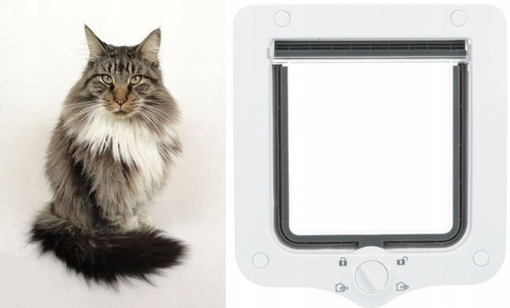 TRIXIE DRZWICZKI WAHADŁOWE 4-WAY Z TUNELEM XL