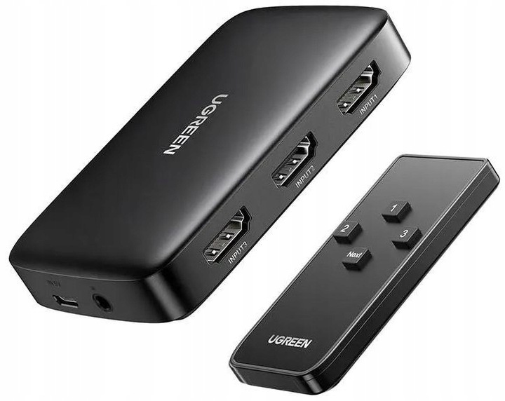 Przełącznik Switch CM332 3w1 HDMI 1.4 4K 30 Hz, Ugreen, SWITCH HDMI 27289