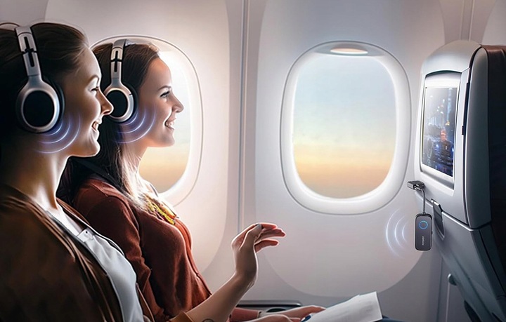 UGREEN Nadajnik Odbiornik Bluetooth BT 5.3 Mini Jack 3.5mm 300mAh +