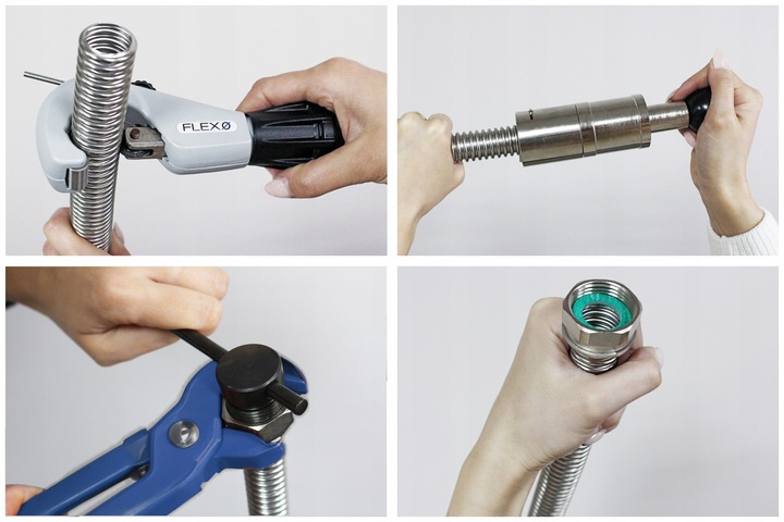 Elastyczna karbowana rura nierdzewna DN16 3/4 stal AISI 316L Flexo