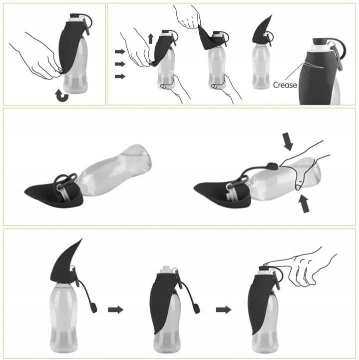 Butelka miska LIŚĆ POIDŁO dla Psa 500ml U008