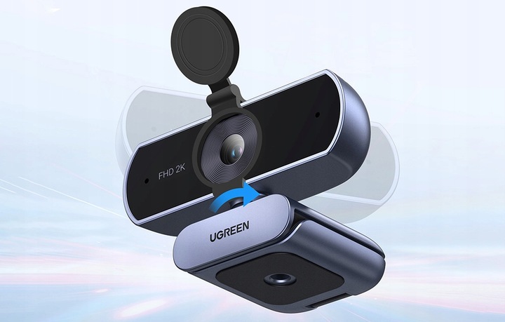 UGREEN KAMERA INTERNETOWA WEBCAM 2K ULTRA HD 4 MP 360° PODWÓJNY MIKROFON