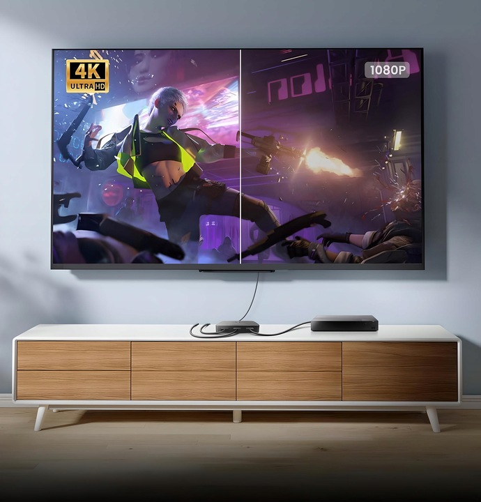PRZEŁĄCZNIK HDMI 2.0b 3x1 SWITCH ROZDZIELACZ 3 WEJŚCIA 4K 60Hz HDR
