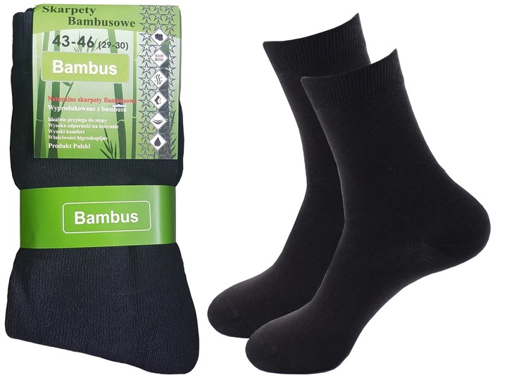 20 x POLSKIE SKARPETKI SKARPETY BAMBUSOWE ANTYBAKTERYJNE 43-46