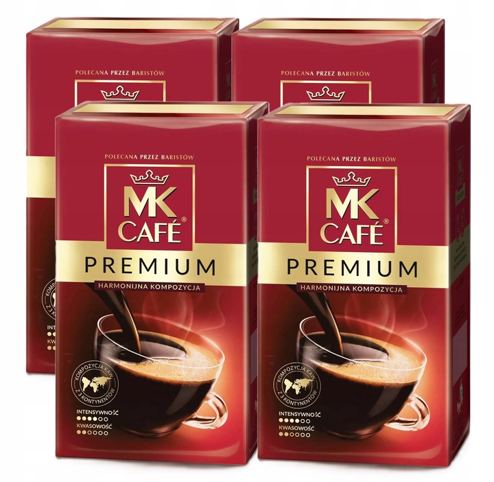 Kawa mielona MK Cafe Premium Zestaw 4x500 g