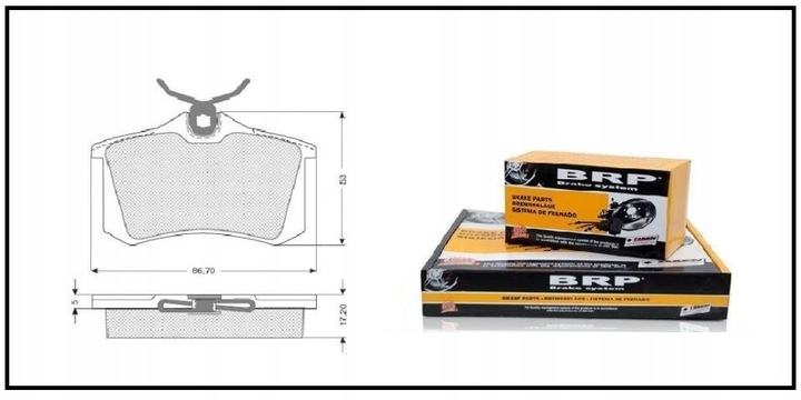 Klocki Tył Audi A3 A4 B5 B6 B7 A6 C5 VW Golf 4 5 6 Passat Octavia 1 2 Fabia