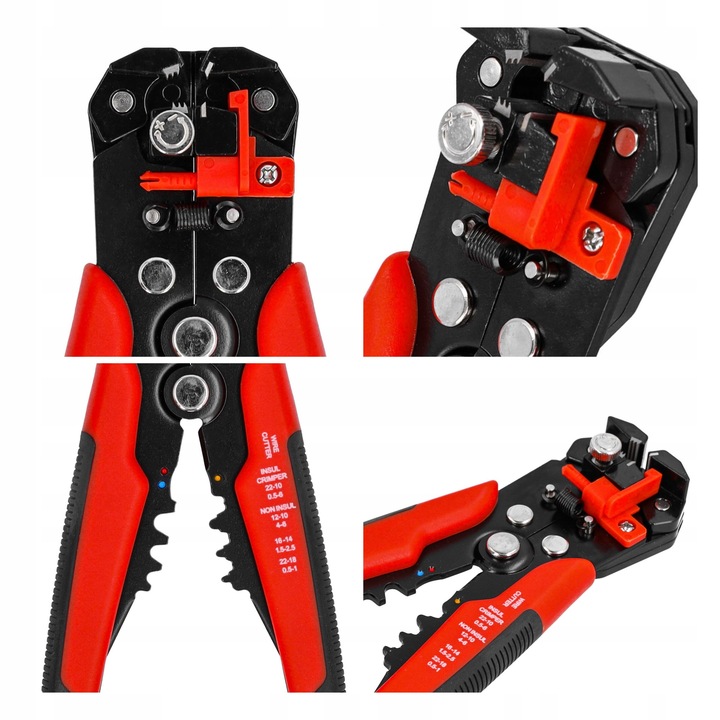 ŚCIĄGACZ IZOLACJI SZCZYPCE ZACISKARKA DO ZDEJMOWANIA PRZEWODÓW KABLI