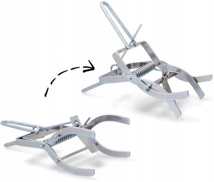 PUŁAPKA NA KRETY NORNICE SZCZURY KRETOŁAP CHWYTACZ ŁAPKA GILOTYNA