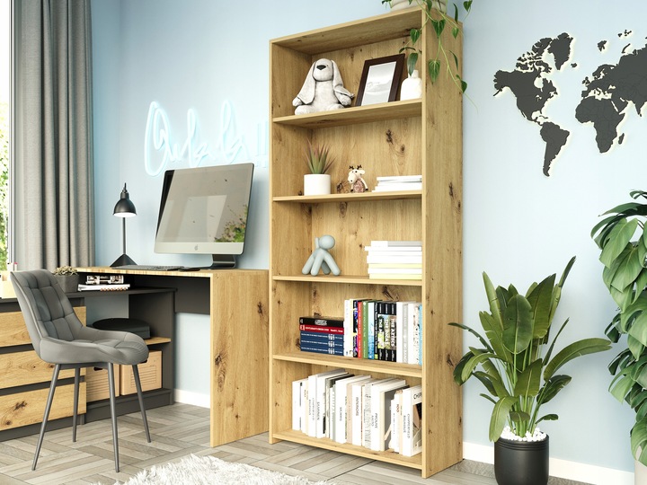 REGAŁ 80CM PÓŁKA SZAFKA KSIĄŻKI SEGREGATORY ARTISAN