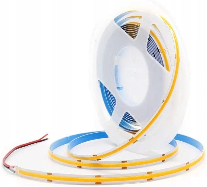 Taśma LED COB 12V 5M rolki NEON pasek linia ciepła 900lm/m 9W/m mocna