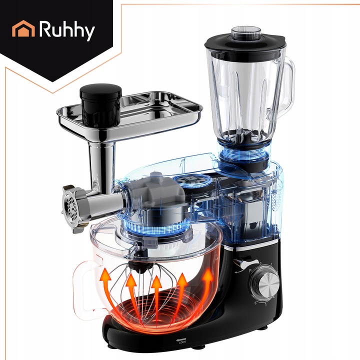 Robot Planetarny Kuchenny RUHHY z Blenderem Maszynka do Mielenia Mięsa
