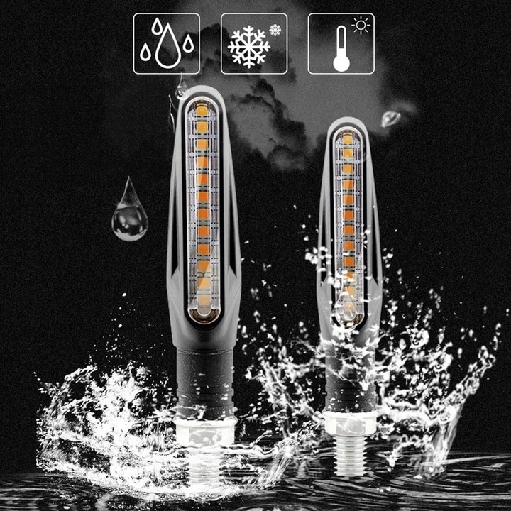 4x PŁYWAJĄCE DYNAMICZNE KIERUNKOWSKAZY MOTOCYKL QUAD SKUTER MOTOR CROSS